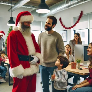 organizar visita papa noel