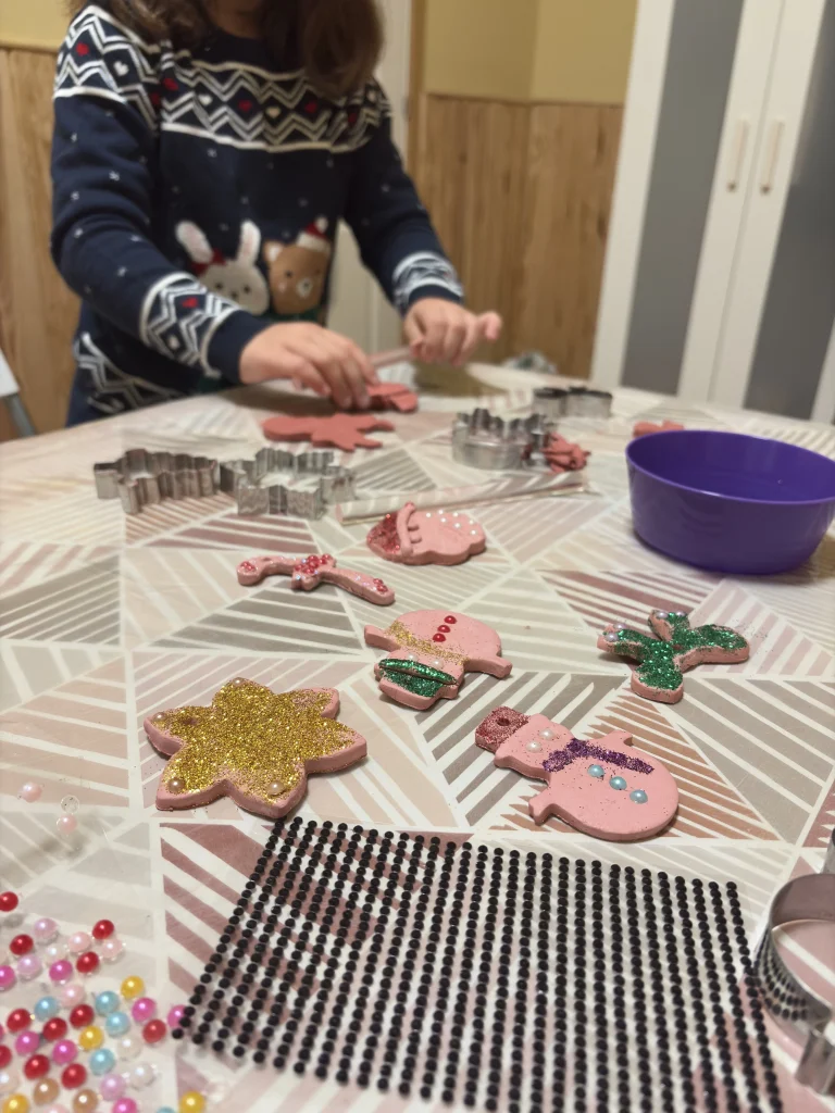 Manualidades del Taller Navideño para niños