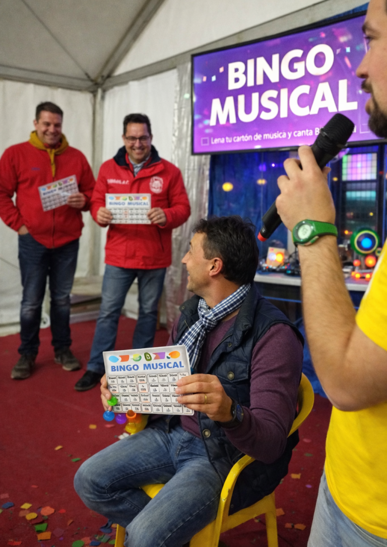 Bingo musical para personas mayores
